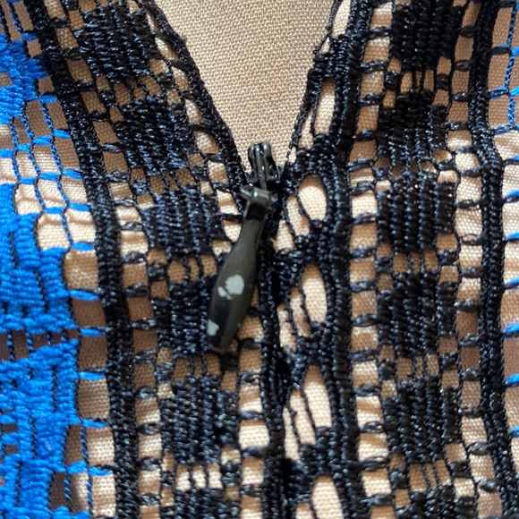 Endless Rose Black Blue Mini Dress - Picture 13 of 14